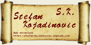 Stefan Kojadinović vizit kartica